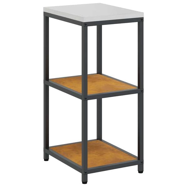vidaXL Rangement de cuisine avec &eacute;tag&egrave;re Rouill&eacute; 60 x 50 x 92 cm Acier