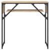 vidaXL Table console avec étagère chêne sonoma 75x30x75 cm
