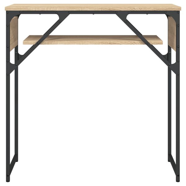 vidaXL Table console avec étagère chêne sonoma 75x30x75 cm