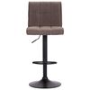 vidaXL Tabourets de bar lot de 2 taupe tissu