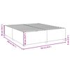vidaXL Cadre de lit sans matelas cr&egrave;me 180x200 cm tissu