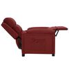 vidaXL Fauteuil inclinable Rouge bordeaux Tissu