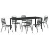 vidaXL Ensemble de salle &agrave; manger pour jardin 7 pc Anthracite
