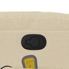vidaXL Fauteuil de massage inclinable Cr&egrave;me Tissu