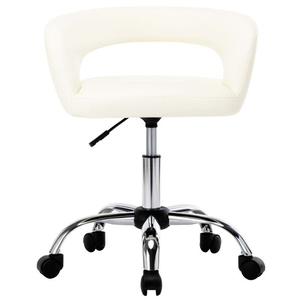 vidaXL Chaises &agrave; manger lot de 4 blanc similicuir