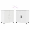 vidaXL Cabinet de salle de bain avec stockage Blanc 61 x 35 x 64 cm