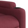 vidaXL Fauteuil inclinable de massage Rouge bordeaux Tissu