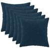 vidaXL Housse de coussin 6 pc HEERLEN Bleu 30 x 30 cm