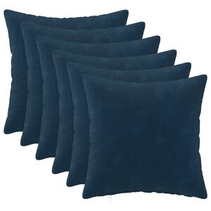 vidaXL Housse de coussin 6 pc HEERLEN Bleu 30 x 30 cm