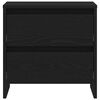 vidaXL Cabinet de chevet avec tiroir Ch&ecirc;ne noir 45 x 34 x 44,5 cm