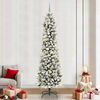 vidaXL Sapin de No&euml;l artificiel Blanc 240 cm PVC, m&eacute;tal et plastique