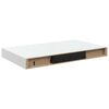 vidaXL &Eacute;tag&egrave;re murale flottante Blanc brillant 40x23,5x3,8 cm MDF