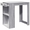 vidaXL Table de bar sonoma gris 102x70x103,5 cm bois d'ingénierie