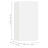 vidaXL Meubles TV 4 pcs Blanc 30,5x30x60 cm Bois d'ingénierie