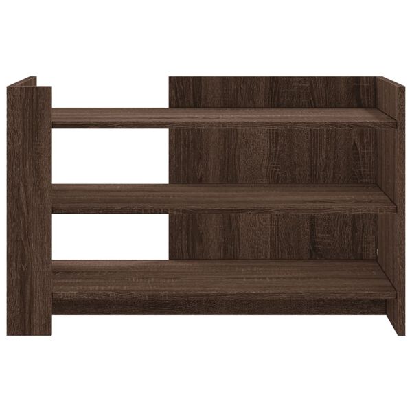 vidaXL Table basse ch&ecirc;ne marron 80x50x50 cm Bois d'ing&eacute;nierie