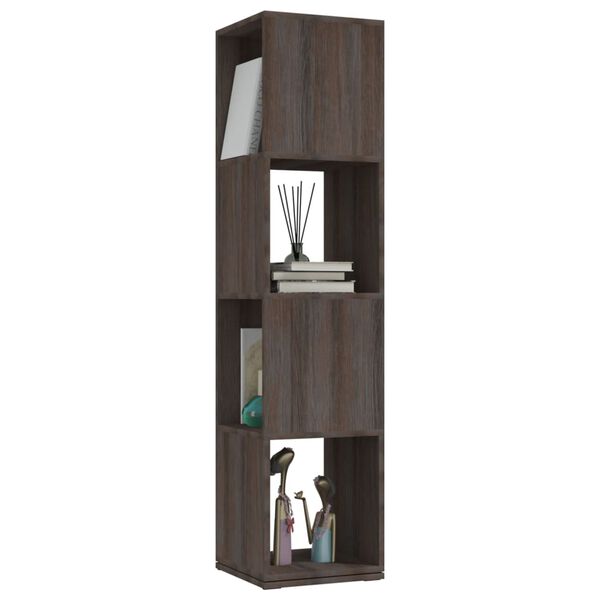 vidaXL Armoire rotative Gris/ch&ecirc;ne Sonoma 34,5x34,5x147,5 cm