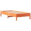 vidaXL Lit biblioth&egrave;que sans matelas cire marron 90x200 cm pin massif