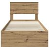 vidaXL Cadre de lit Ch&ecirc;ne artisanal 90 x 200 cm Bois d'ing&eacute;nierie