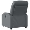 vidaXL Fauteuil de massage inclinable gris similicuir