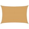 vidaXL Voile d'ombrage 160 g/m&sup2; rectangulaire sable 3x4,5 m PEHD
