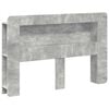 vidaXL Cabinet de T&ecirc;te de Lit Gris b&eacute;ton Bois d&rsquo;ing&eacute;nierie