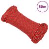vidaXL Corde de bateau Rouge 5 mm 50 m Polypropyl&egrave;ne