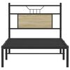 vidaXL Cadre de lit sans matelas ch&ecirc;ne sonoma 90x190 cm