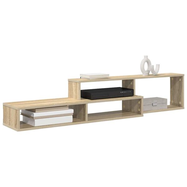 vidaXL SupportmuralpourTV 150x25x28,5cm Bois d'ing&eacute;nierie