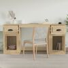 vidaXL Bureau avec armoire ch&ecirc;ne sonoma bois d'ing&eacute;nierie