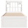 vidaXL Lit bibliothèque sans matelas blanc 75x190cm bois de pin massif