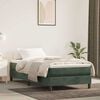 vidaXL Matelas &agrave; ressorts ensach&eacute;s 90 x 220 cm Vert fonc&eacute;