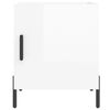vidaXL Tables de chevet 2 pcs blanc brillant 40x40x50 cm