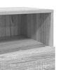 vidaXL Table de chevet avec 2 tiroirs sonoma gris 36x36x68 cm