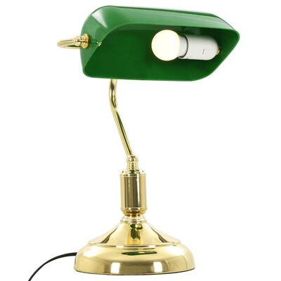 vidaXL Lampe de bureau 40 W Vert et doré