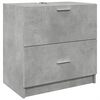 vidaXL Armoire d'&eacute;vier gris b&eacute;ton 59x37x59 cm Bois d'ing&eacute;nierie