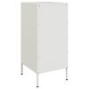vidaXL Buffet blanc 36x39x79 cm acier