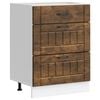 vidaXL Armoire de cuisine Lucca ch&ecirc;ne fum&eacute; bois ing&eacute;nierie