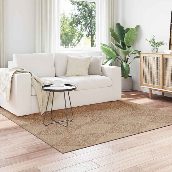 vidaXL Tapis de surface Carr&eacute; Naturel 240 x 240 cm