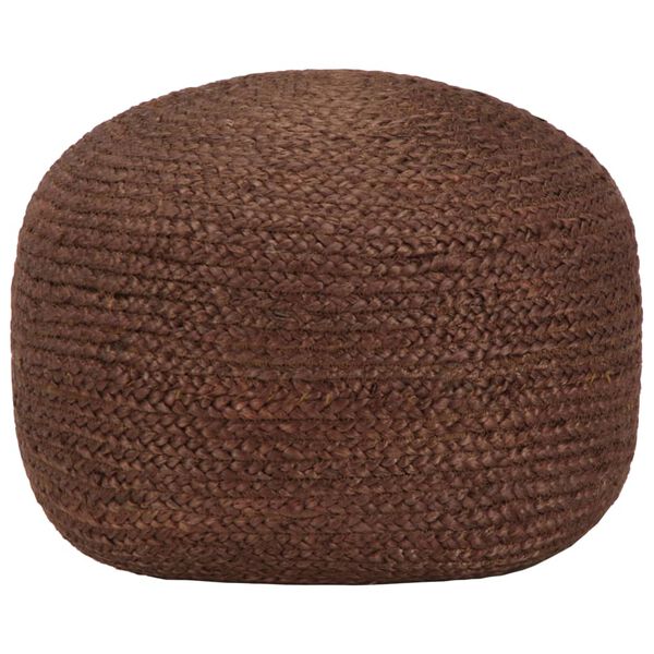 vidaXL Pouf fait à la main Marron 40 x 45 cm Jute