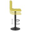 vidaXL Tabouret de bar Vert Tissu