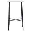 vidaXL Ensemble de bar 3 pcs Similicuir Noir