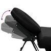 vidaXL Table de massage pliable Noir 4 zones avec cadre en aluminium
