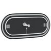 vidaXL Miroir de salle de bain &agrave; LED 100x45 cm ovale