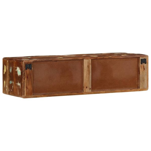 VidaXL Meuble TV mural 100x32x25 cm bois massif de r&eacute;cup&eacute;ration