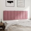 vidaXL Coussin de t&ecirc;te de lit Hanko rose 120 cm velours