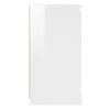 vidaXL Buffets 2 pcs blanc brillant bois d'ing&eacute;nierie