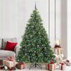vidaXL Sapin de No&euml;l artificiel avec 300 LED Vert 210 cm PE et PVC