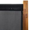 vidaXL Cloison de s&eacute;paration 3 panneaux Noir 210x170 cm