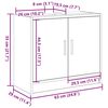 vidaXL Cabinet de salle de bain Ch&ecirc;ne artisanal 63 x 29 x 55 cm