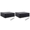 vidaXL Housses de salon de jardin 2 pcs 8 &oelig;illets 250x210x90 cm